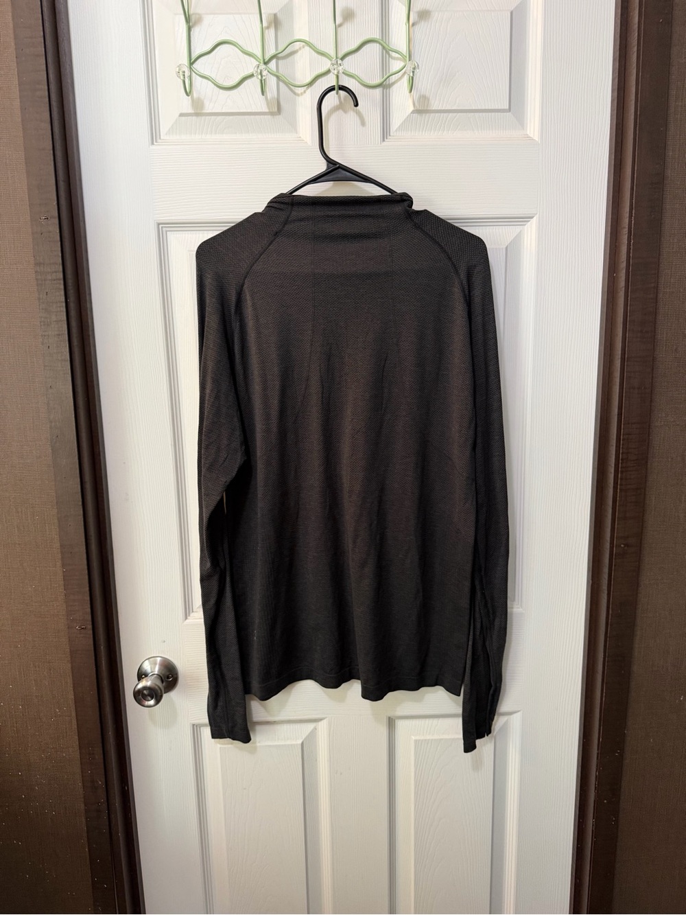 Men's Lululemon Metal Vent Tech Half Zip Dark Gray Pullover Sz L - Picture 3 of 8